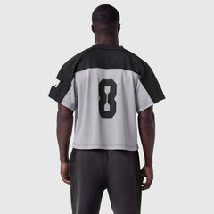 1111. Ion-Mesh™ Crop Jersey - Slate Grey