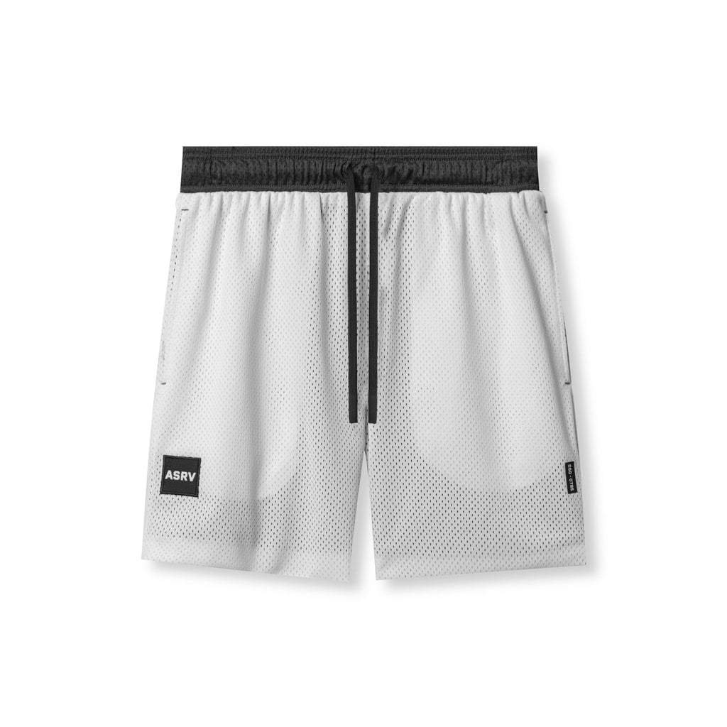 0795. SilverPlus™ Mesh Reversible Short - Raven/White