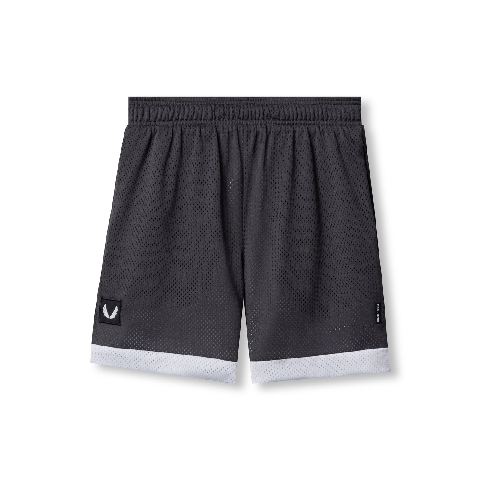0795. SilverPlus™ Mesh Reversible Short - Raven/White