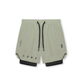 0866. Tetra-Lite® 7" Liner Short - Sage "ASRV"/Black