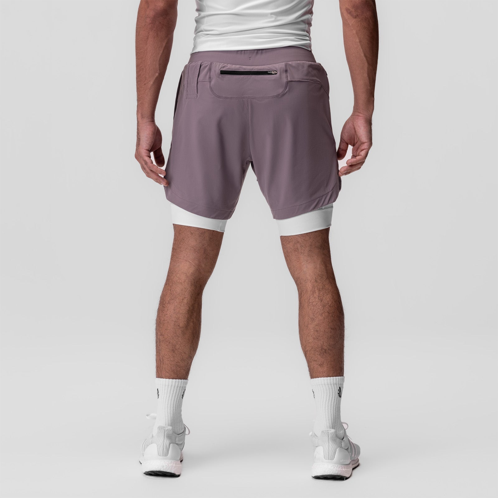 0866. Tetra-Lite® 7" Liner Short - Moonscape "Cyber"/White