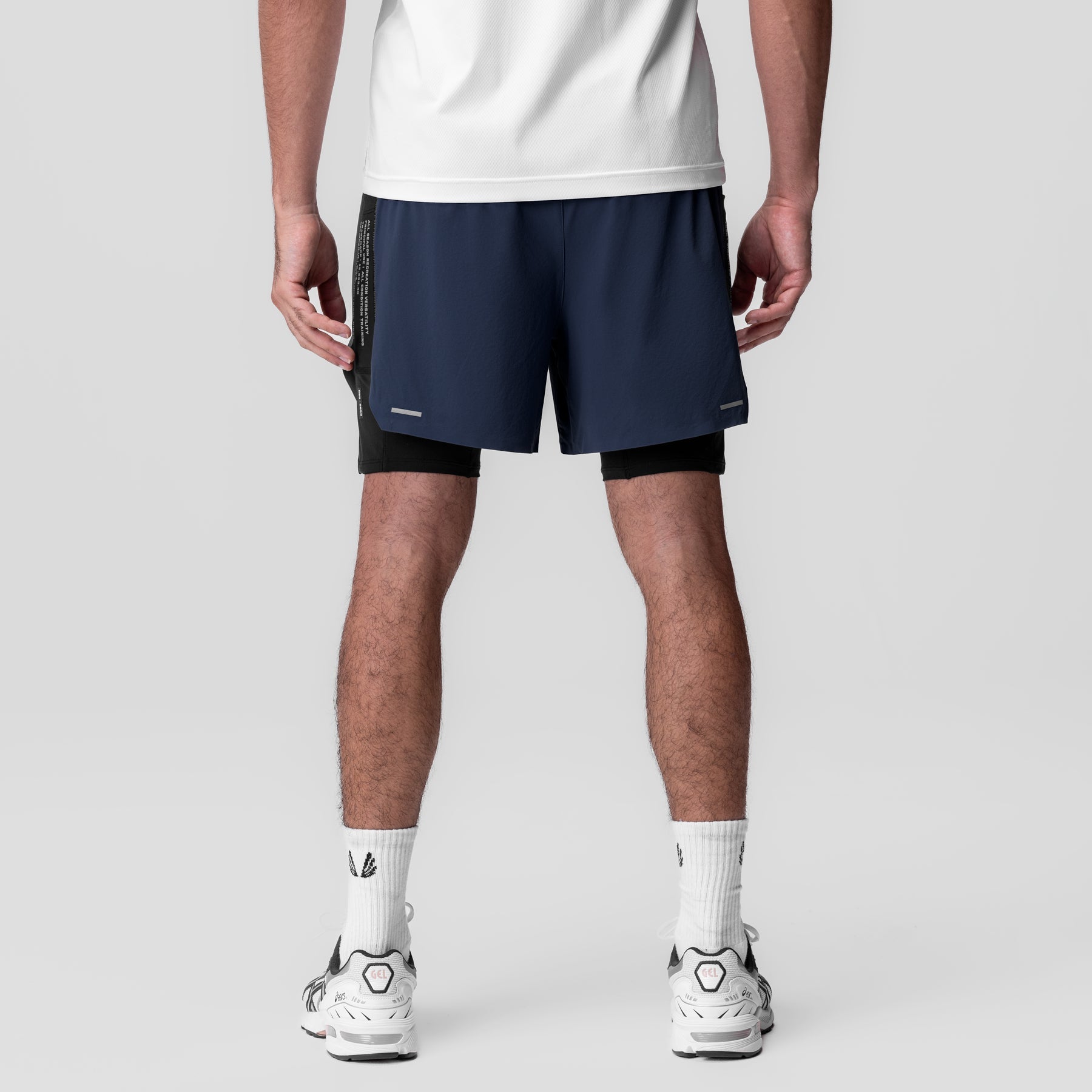 0953. Aerotex™ Hybrid Liner Short - Navy/Black