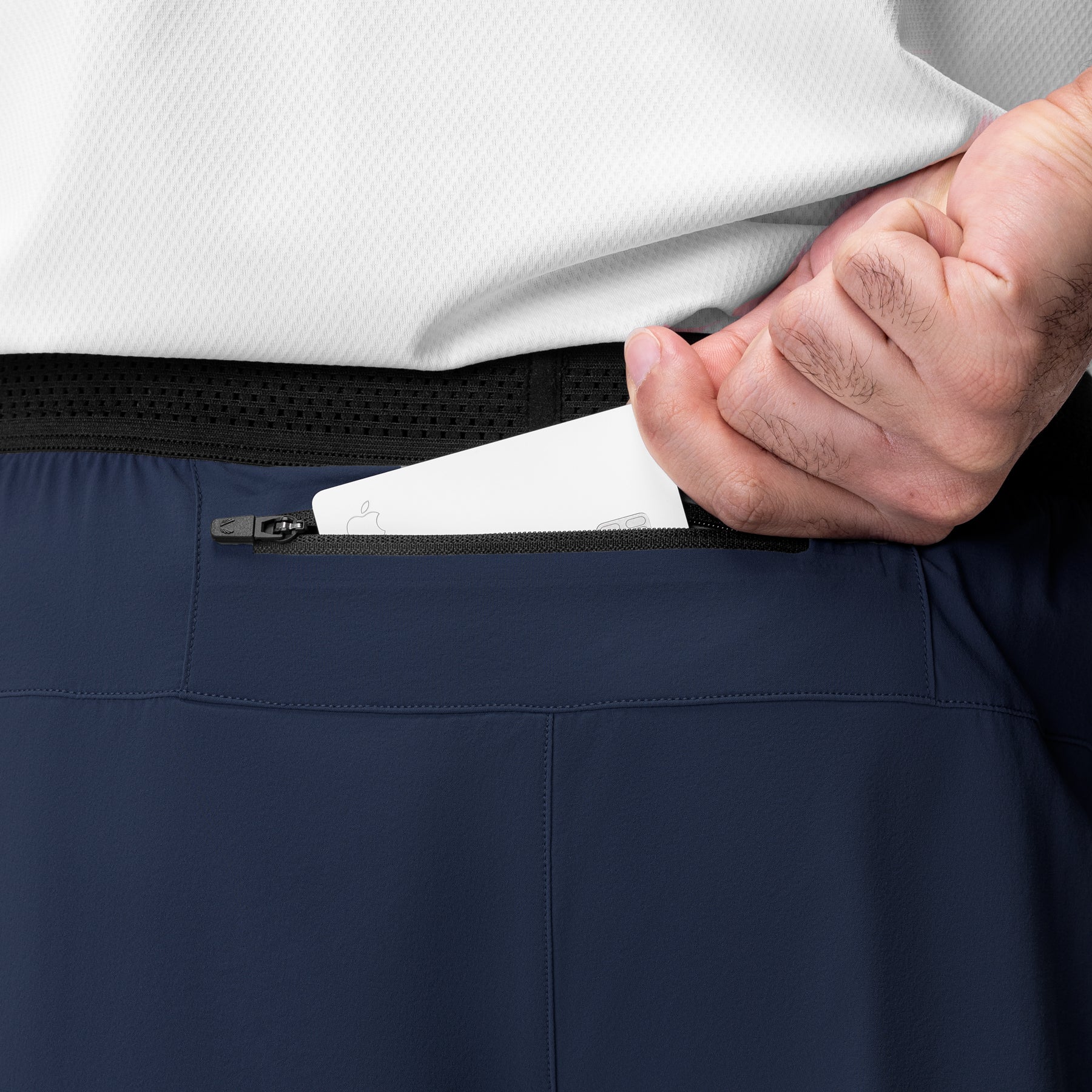 0953. Aerotex™ Hybrid Liner Short - Navy/Black