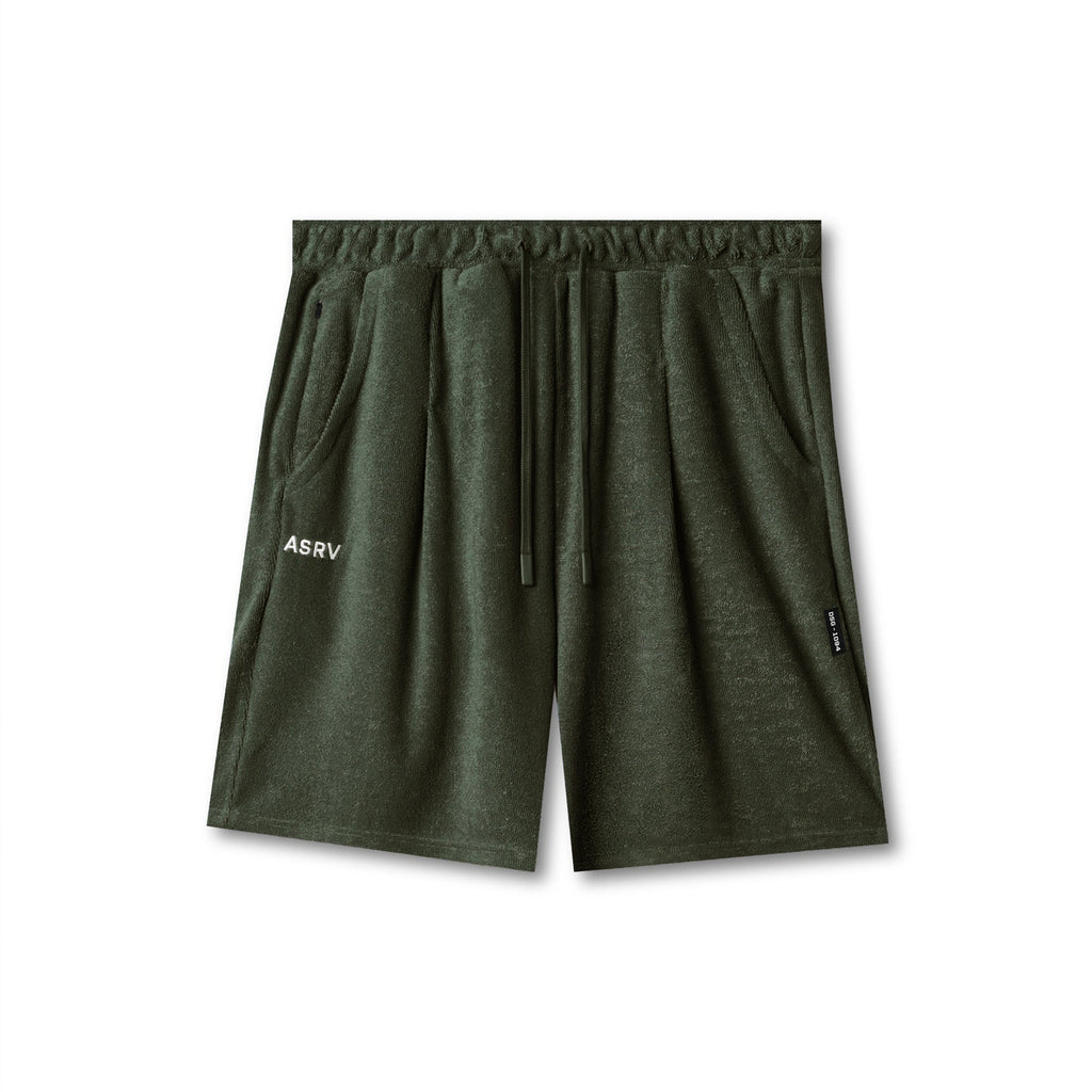 1094. Towel Terry Relaxed Short - Olive