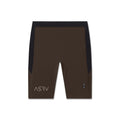 1170. Lycra® Ribbed Run Half-Tight - Dark Earth