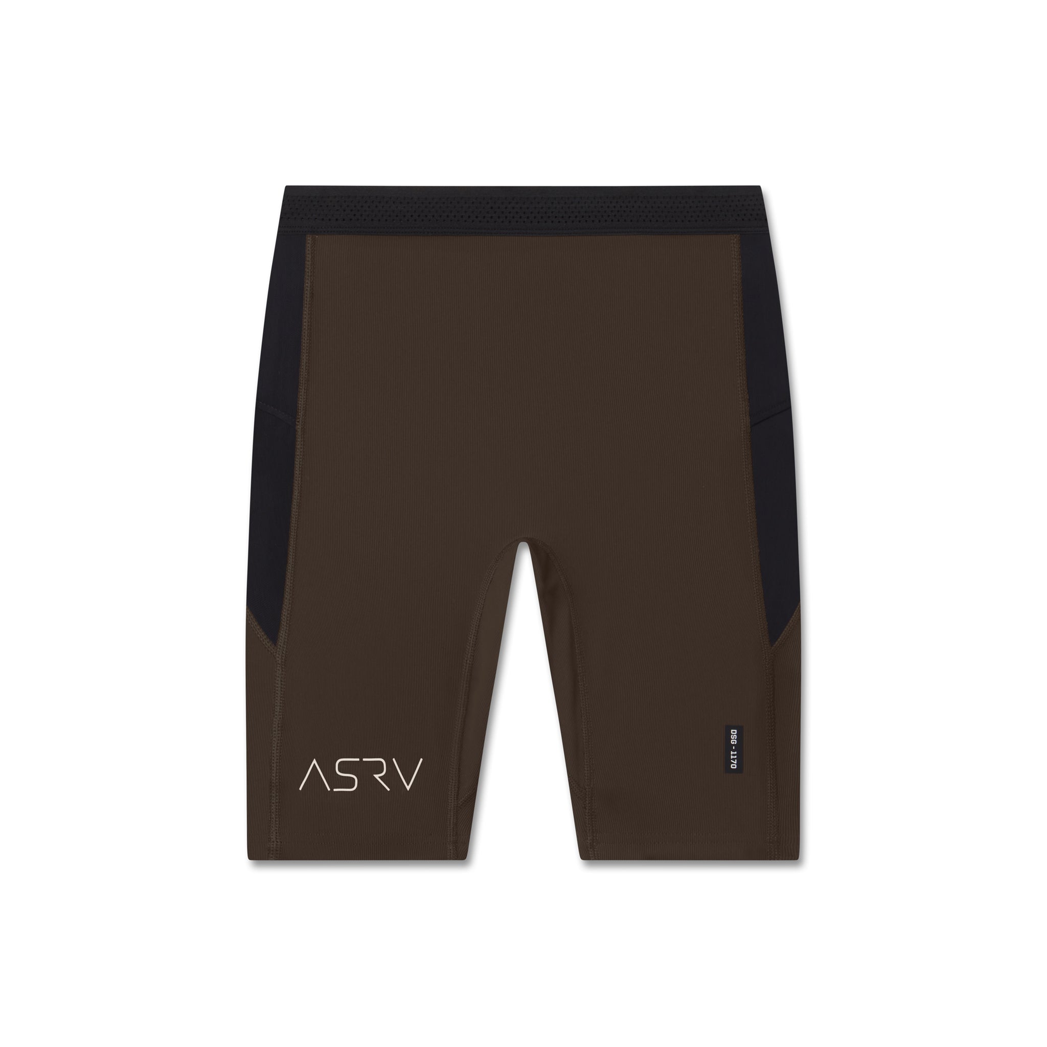 1170. Lycra® Ribbed Run Half-Tight - Dark Earth