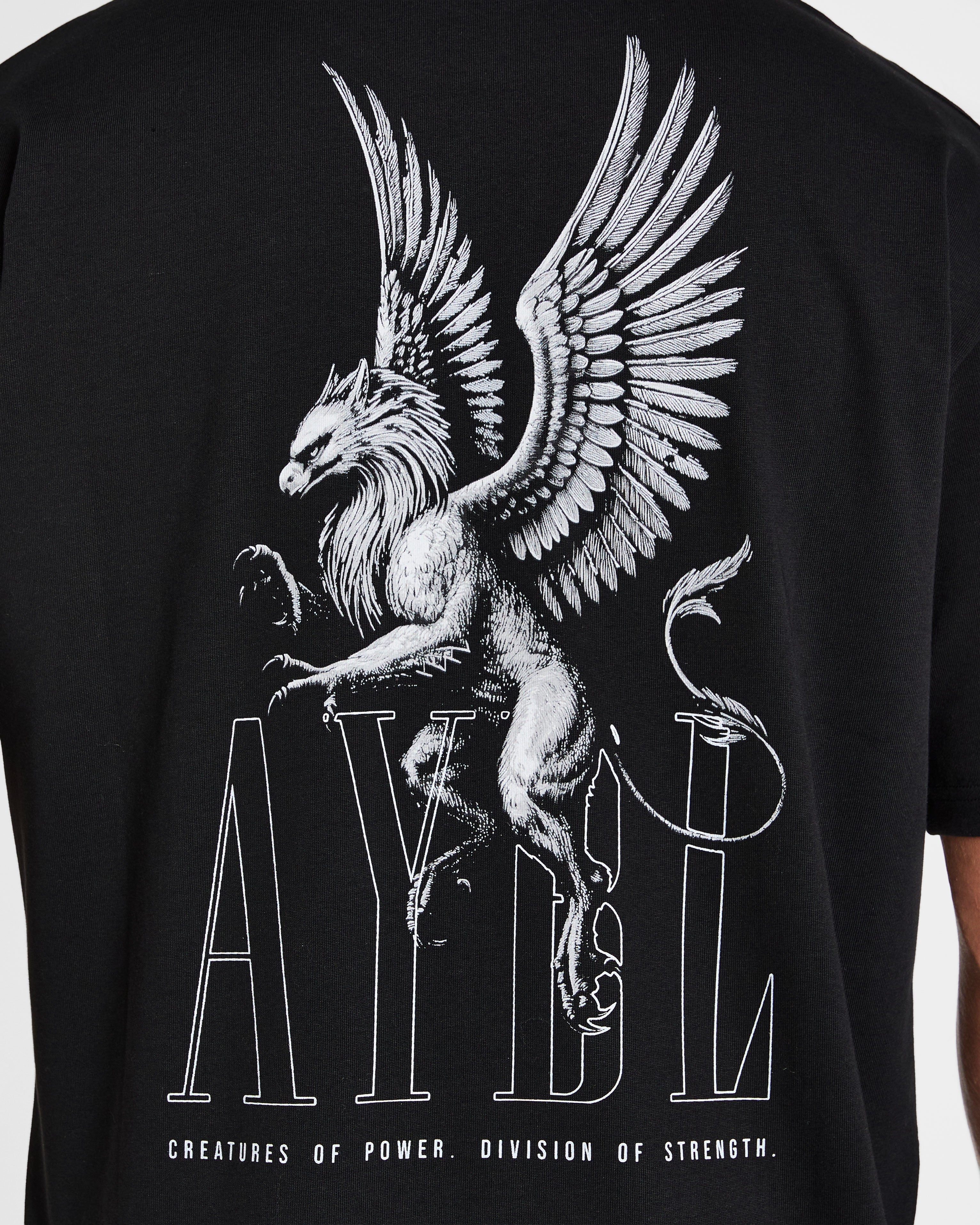 Creatures Of Power Oversized T Shirt - Black