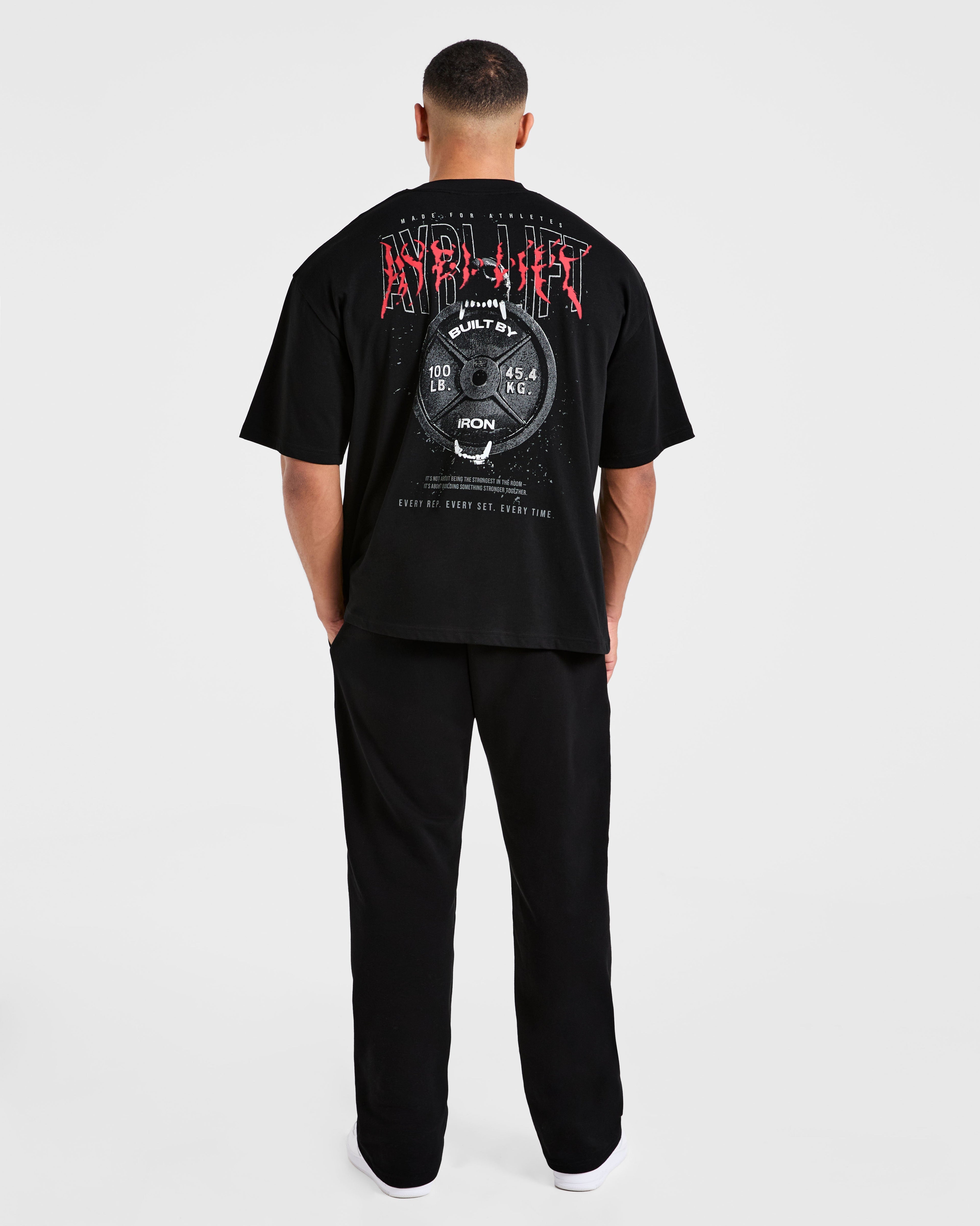 Doberman Strength Oversized T Shirt - Black/Red