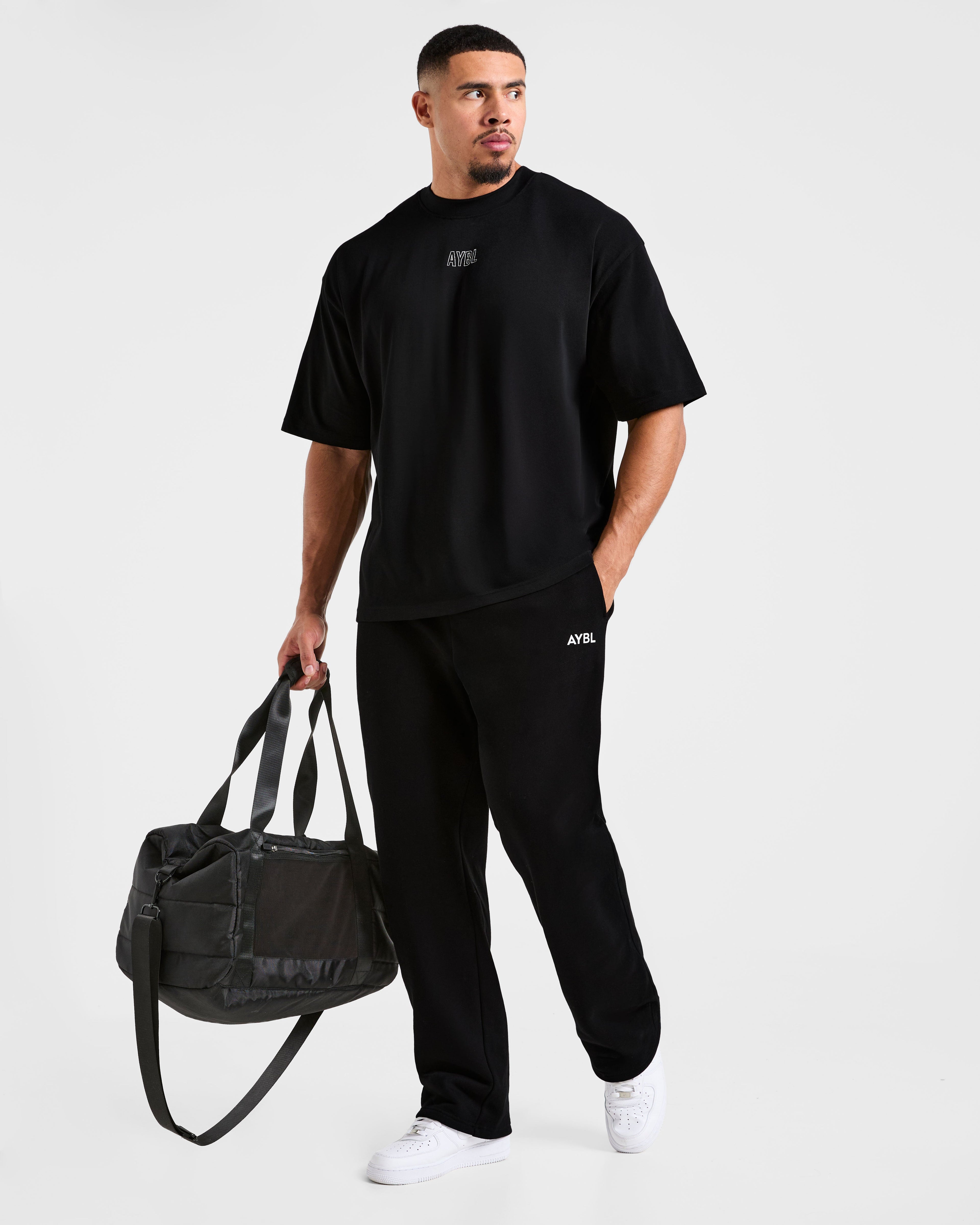 Doberman Strength Oversized T Shirt - Black/Red