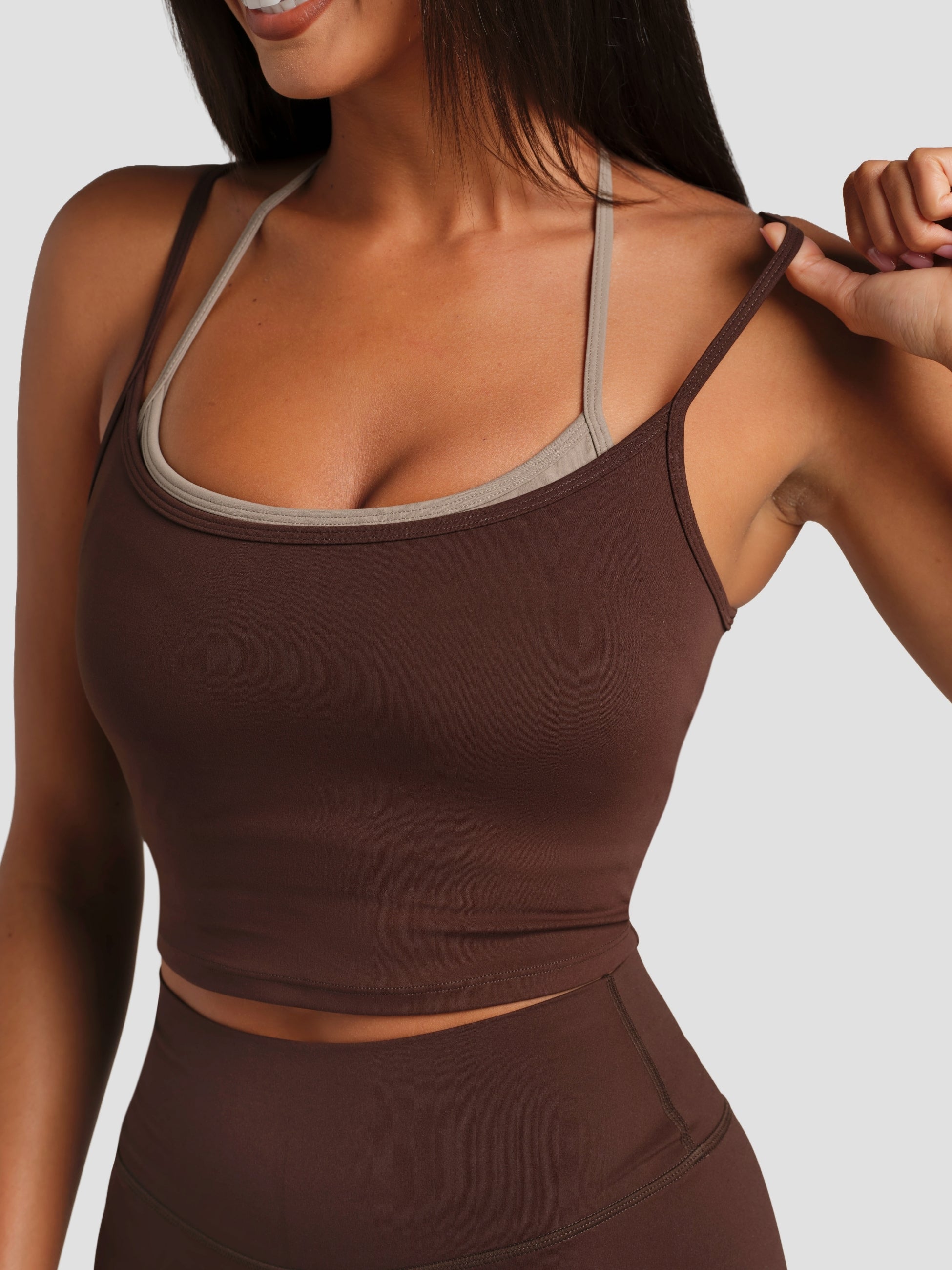 ComfrtCore™ Double Layer Crop Tank