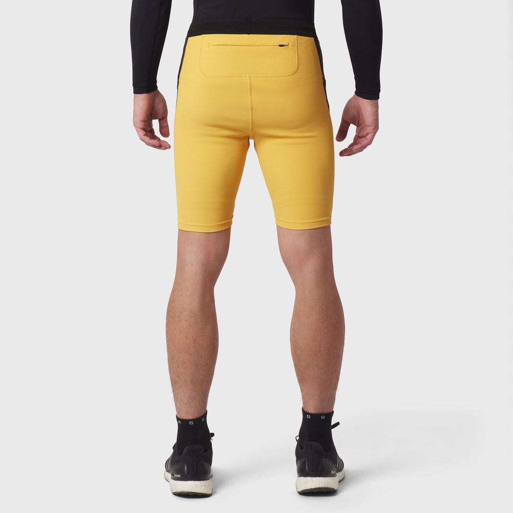 1170. Lycra® Ribbed Run Half-Tight - Amber
