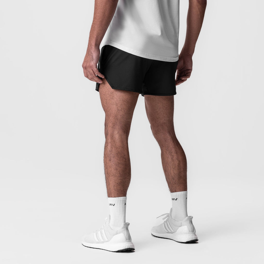 0993. AeroSilver® 5" Linerless Short - Black "RP"