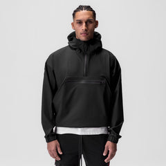 0717. Weather-Ready Anorak Jacket - Black "Patch"