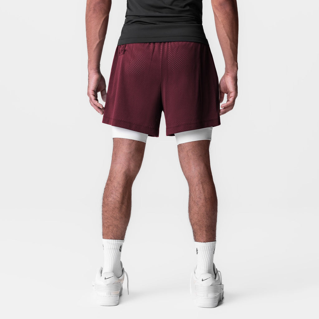0991. Ion-Mesh 5" Liner Short - Crimson