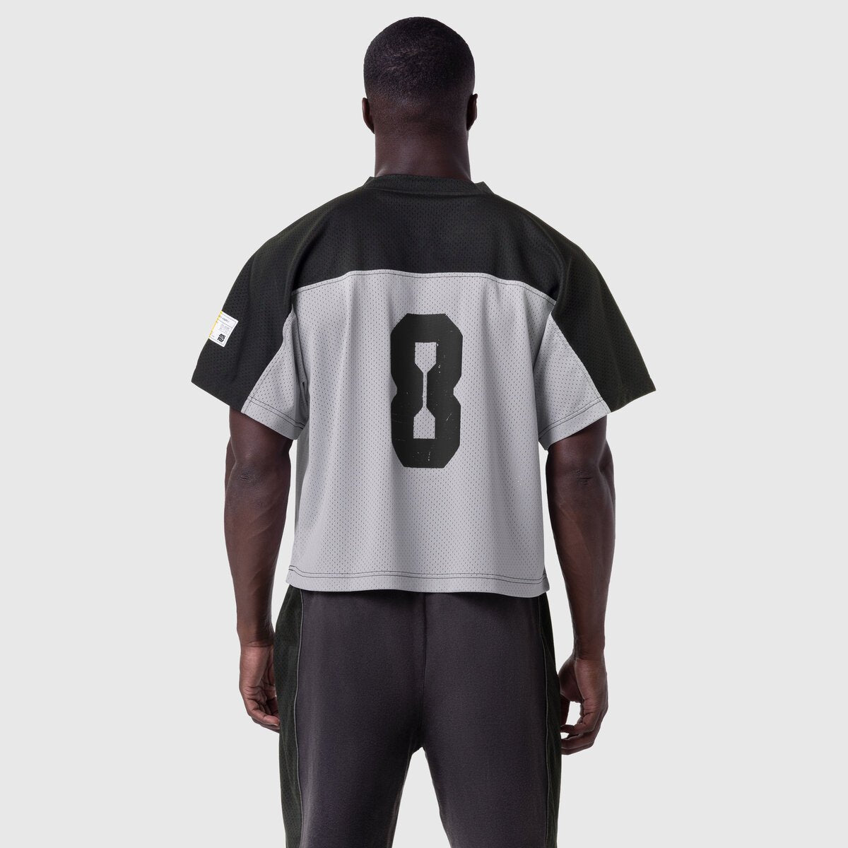 1111. Ion-Mesh™ Crop Jersey - Slate Grey