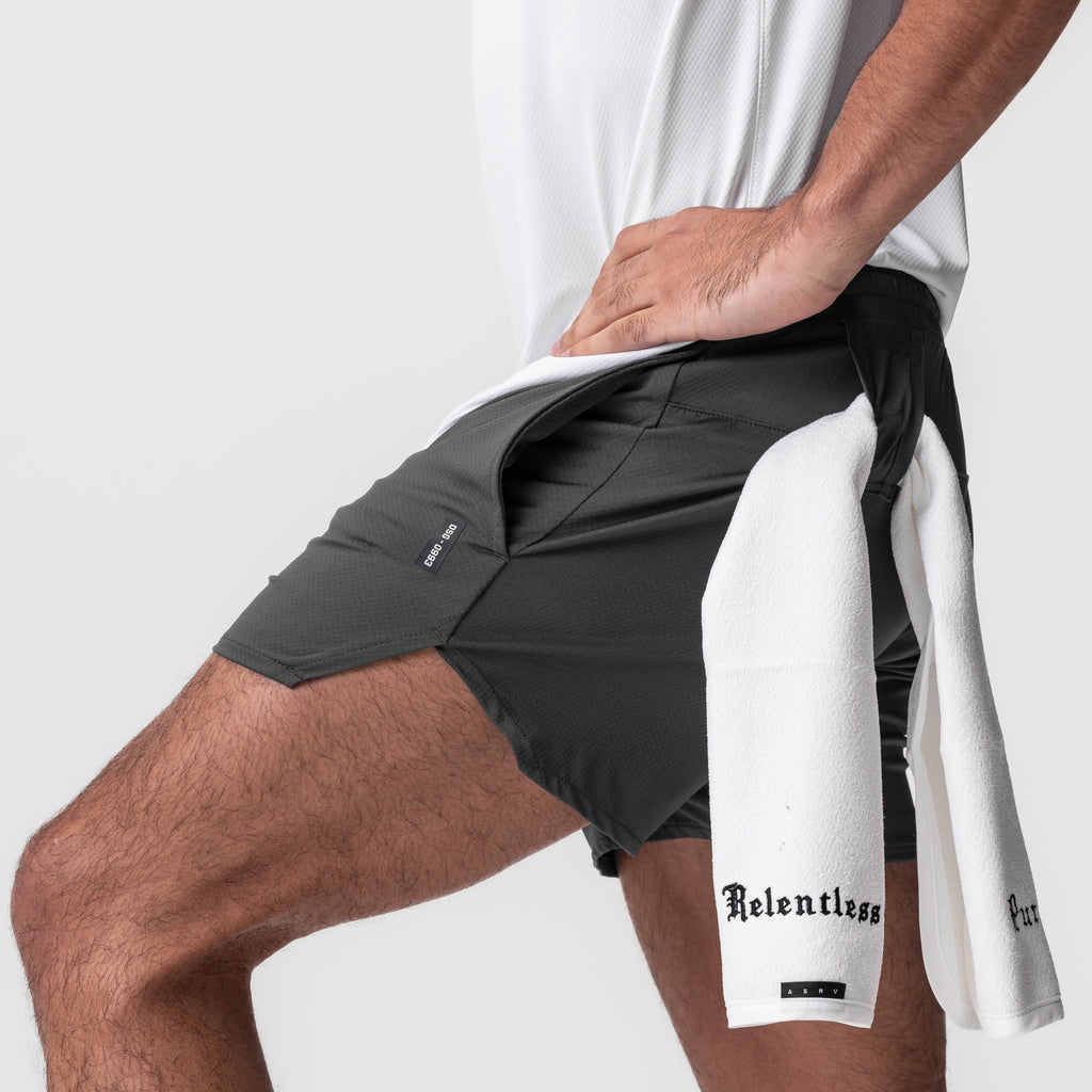0993. AeroSilver® 5" Linerless Short - Space Grey