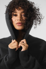Wool Cashmere New Class Hoodie - Black